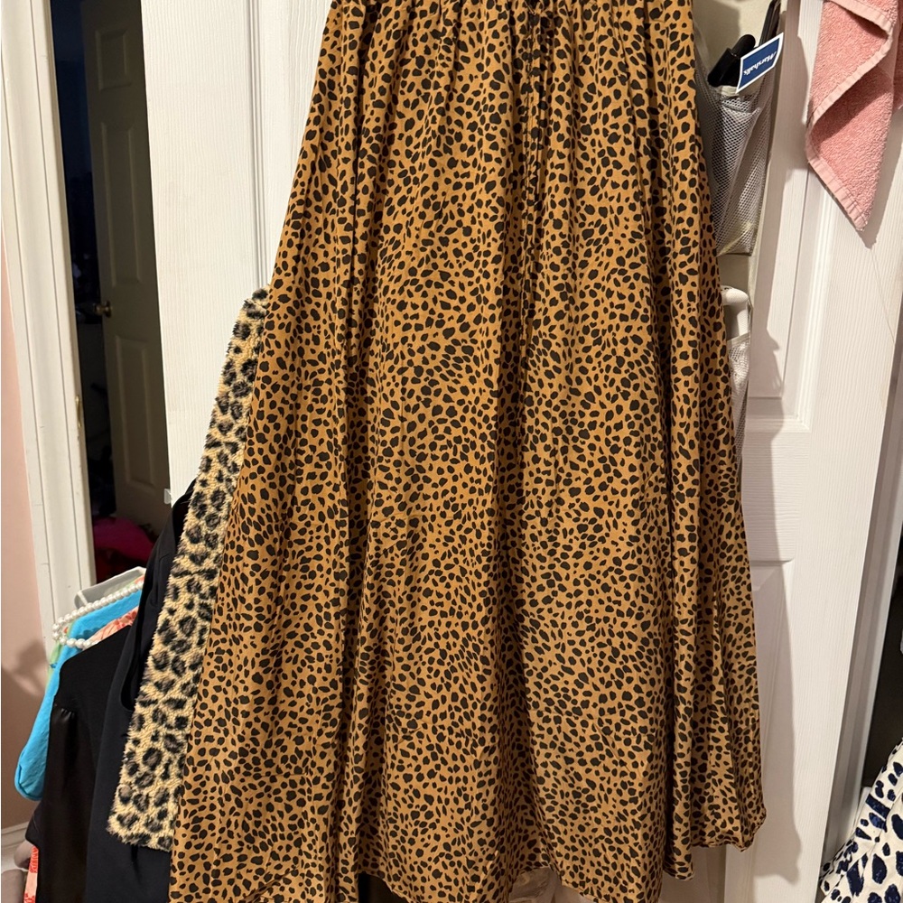 Leopard Print Women's Skirt